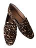 Halogen 100% Calf Hair Leopard Print Brown Black Flats Size 5 1/2 - photo 1