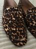 Halogen 100% Calf Hair Leopard Print Brown Black Flats Size 5 1/2 - photo 4