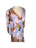 Hutch 100% Polyester Floral Blue Pink Brown Casual Dress Size M - photo 5