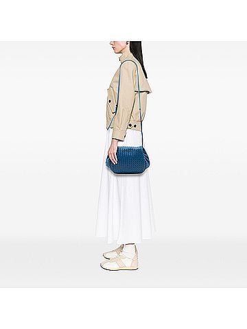 Bottega Veneta Nappa Intrecciato Flap Crossbody (view 2)
