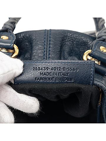 Balenciaga Mini Lambskin Motocross Giant 12 Pompon Bag (view 2)