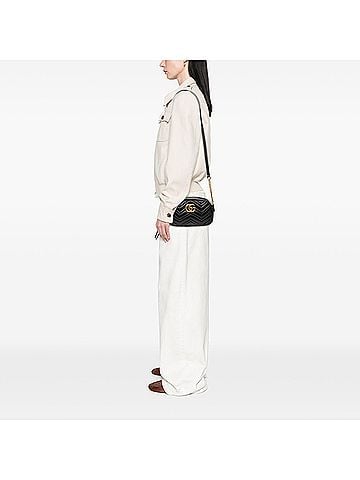Gucci Small GG Marmont Matelasse Calfskin Crossbody (view 2)