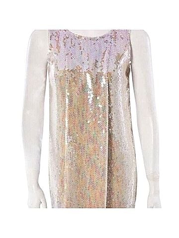 Jil Sander Iridescent Gradient Ombre Pleated Sequin Dress Cocktail Dress (view 2)