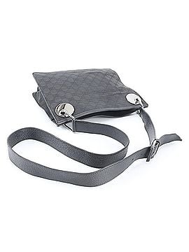 Gucci Excellent condition Gucci GG canvas 120841 leather shoulder bag, handbag, tote black, women's. (view 2)