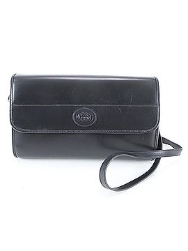 Gucci Excellent condition Gucci Interlocking G leather shoulder bag, black, brand name, women's. (view 1)