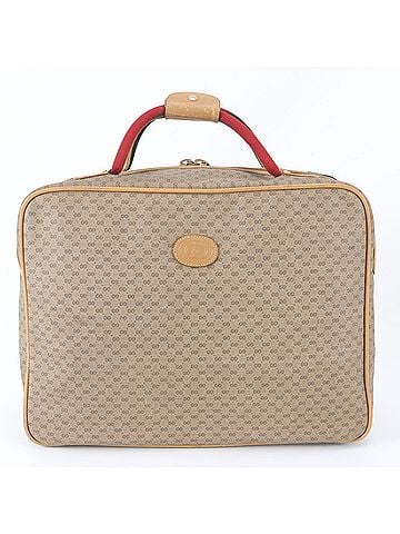 Gucci Excellent condition Gucci Micro GG Sherry Line Leather Boston Handbag Tote Bag Carry-on for Men (view 1)