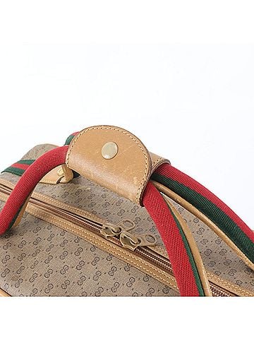 Gucci Excellent condition Gucci Micro GG Sherry Line Leather Boston Handbag Tote Bag Carry-on for Men (view 2)