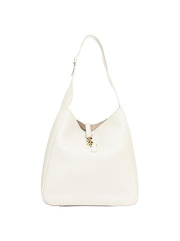 Saint Laurent SAINT LAURENT 2024 Le 5 a 7 off white calfskin YSL logo Large hobo tote bag (view 1)