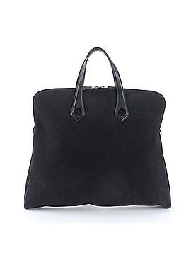 Hermès Excellent condition Hermes Sac Ybou MM leather and canvas tote bag/handbag/shoulder bag (?I stamp) for men. (view 1)