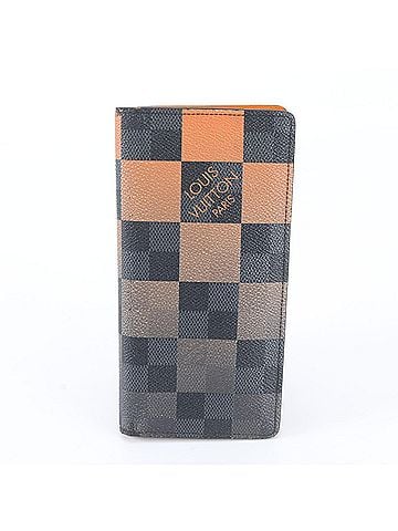 Louis Vuitton Excellent condition Louis Vuitton Damier Graphite Giant Portefeuille Brazza N60424 Leather Bi-fold Long Wallet for Men (view 1)