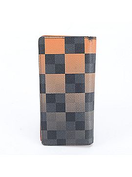 Louis Vuitton Excellent condition Louis Vuitton Damier Graphite Giant Portefeuille Brazza N60424 Leather Bi-fold Long Wallet for Men (view 2)