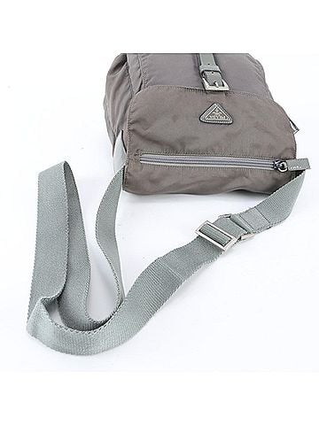 Prada Excellent condition Prada Tessuto nylon and leather shoulder bag with triangle logo for men. (view 2)