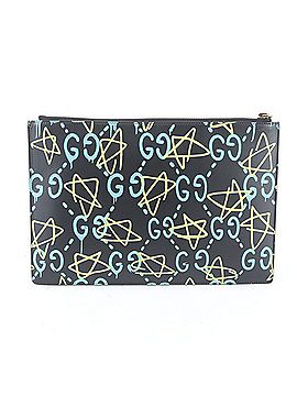 Gucci Excellent condition Gucci Ghost 445597 leather clutch handbag pouch in black for men. (view 2)