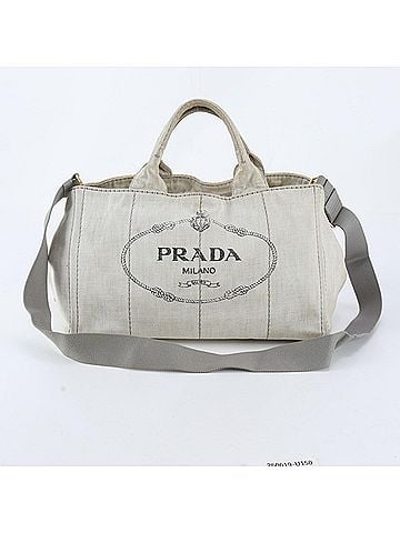 Prada Prada Canapa 2-Way Shoulder Bag, Crossbody Handbag, Tote Bag - Brand Name Women's (view 1)