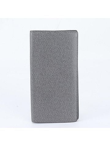 Louis Vuitton Mint condition Louis Vuitton Taiga Portefeuille Brazza Glacier M32653 Leather Long Wallet Bi-fold for Men (view 1)