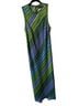 Scoop Stripes Blue Green Casual Dress Size M - photo 1