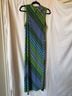 Scoop Stripes Blue Green Casual Dress Size M - photo 6