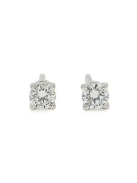 Tiffany & Co. TIFFANY&amp;Co. Tiffany Solitaire Diamond Stud Earrings, Pt950 Platinum, (view 1)