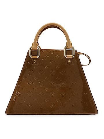 Louis Vuitton LOUIS VUITTON Louis Vuitton Monogram Vernis Forsyth Handbag Enamel Patent Leather Bronze M91113 (view 1)