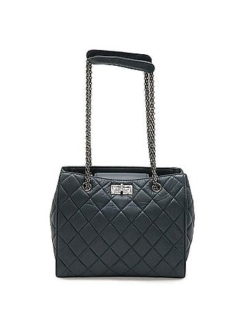Chanel CHANEL 2.55 Matelassé Chain Shoulder Bag Tote Aged Calfskin Leather Blue (view 2)