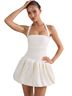 Oh Polly 90% Polyester 10% Elastane 100% Polyester Ivory Cocktail Dress Size 6 - photo 2