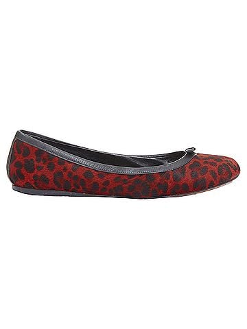 Alaïa Alaia calf hair leopard print leather ballet flats (view 2)