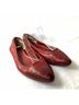 FRYE 100% Leather Red Flats Size 7 - photo 4