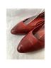 FRYE 100% Leather Red Flats Size 7 - photo 3