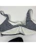 J.Crew Graphic Checkered-gingham Multi Color Blue White Two Piece Swimsuit Size 3X - photo 7