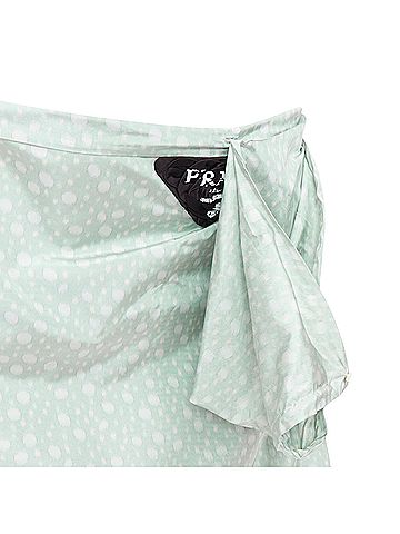 Prada Prada Runway polka dot silk taffeta wrap coat (view 2)