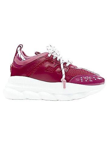 Versace Versace Chain Reaction fuschia pink white chunky sneaker EU38 US8 (view 1)
