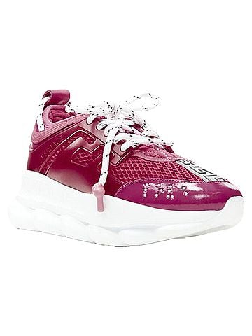 Versace Versace Chain Reaction fuschia pink white chunky sneaker EU38 US8 (view 2)