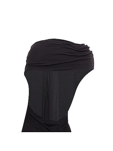 Saint Laurent Saint Laurent cut out gathered off shoulder open back dress (view 2)