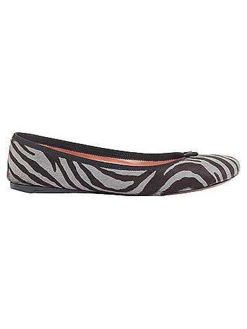 Alaïa Alaia calf hair zebra print bow ballet flats (view 2)