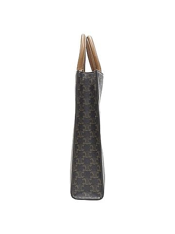 Céline Celine Hedi Slimane Triomphe Canvas brown monogram Vertical Cabas tote bag (view 2)
