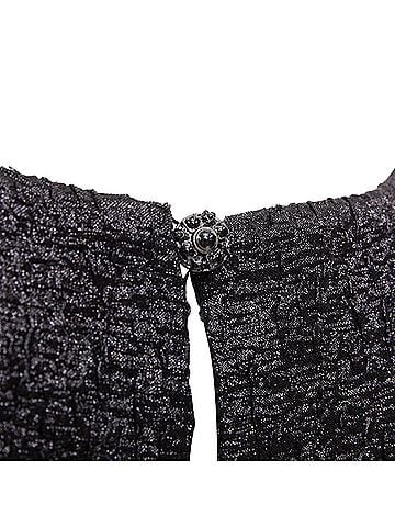 Chanel Chanel Runway glitter black pleated tweed dress (view 2)