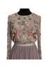 Needle & Thread 100% Nylon 100% Polyester 100% Polyester Floral Gray Casual Dress Size 6 - photo 5
