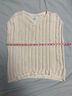 Lucky Brand 100% Cotton Ivory Pullover Sweater Size M - photo 5