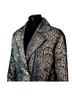 Chico's Animal Print Gray Gold Black Faux Leather Jacket Size L - photo 1