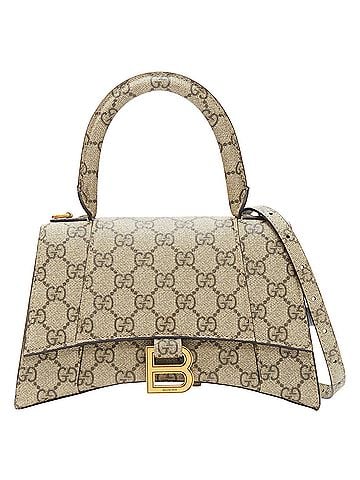 Gucci Gucci Balenciaga Hourglass Hacker Project Runway monogram B buckle bag (view 1)