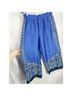 Chico's 100% Polyester Paisley Blue White Casual Pants Size L - photo 4