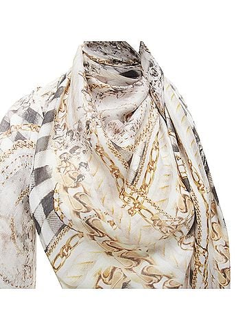 Balmain Balmain modal cashmere chain check print scarf (view 2)