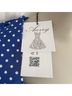 Acevog Polka Dots Blue White Casual Dress Size XL - photo 3