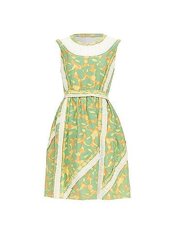 Prada Prada Runway raw edge brocade patchwork dress (view 1)