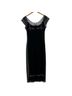 Cache 100% Polyester Floral Black Casual Dress Size L - photo 2