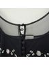 Cache 100% Polyester Floral Black Casual Dress Size L - photo 6