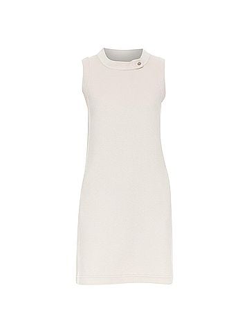 Max Mara MAX MARA S' light grey virgin wool angora snap button collar dress IT34 XXS (view 1)