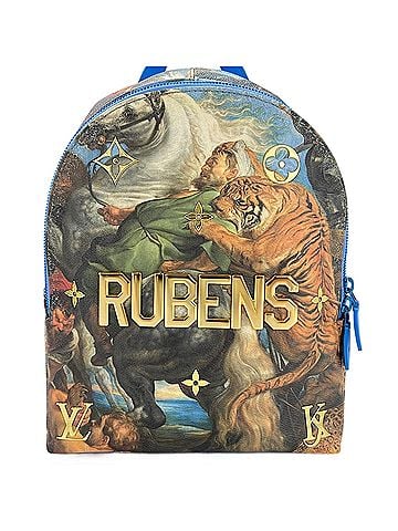 Louis Vuitton Louis Vuitton Masters Collection Rubens Palm Springs Backpack, Blue (view 2)