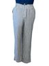 Briggs Stripes Gray White Linen Pants Size L - photo 1