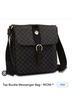 Rioni Print Black Leather Messenger One size - photo 5